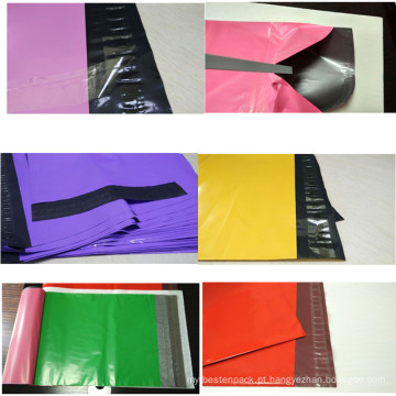 Envelope de envio pelo correio colorido plástico impermeável Eco-Amigável do envio de mercadorias / encarregado do envio da correspondência plástico